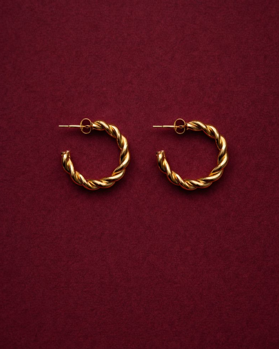 Brincos Aço Dourado