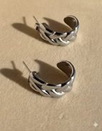 Argola Prateada Aura